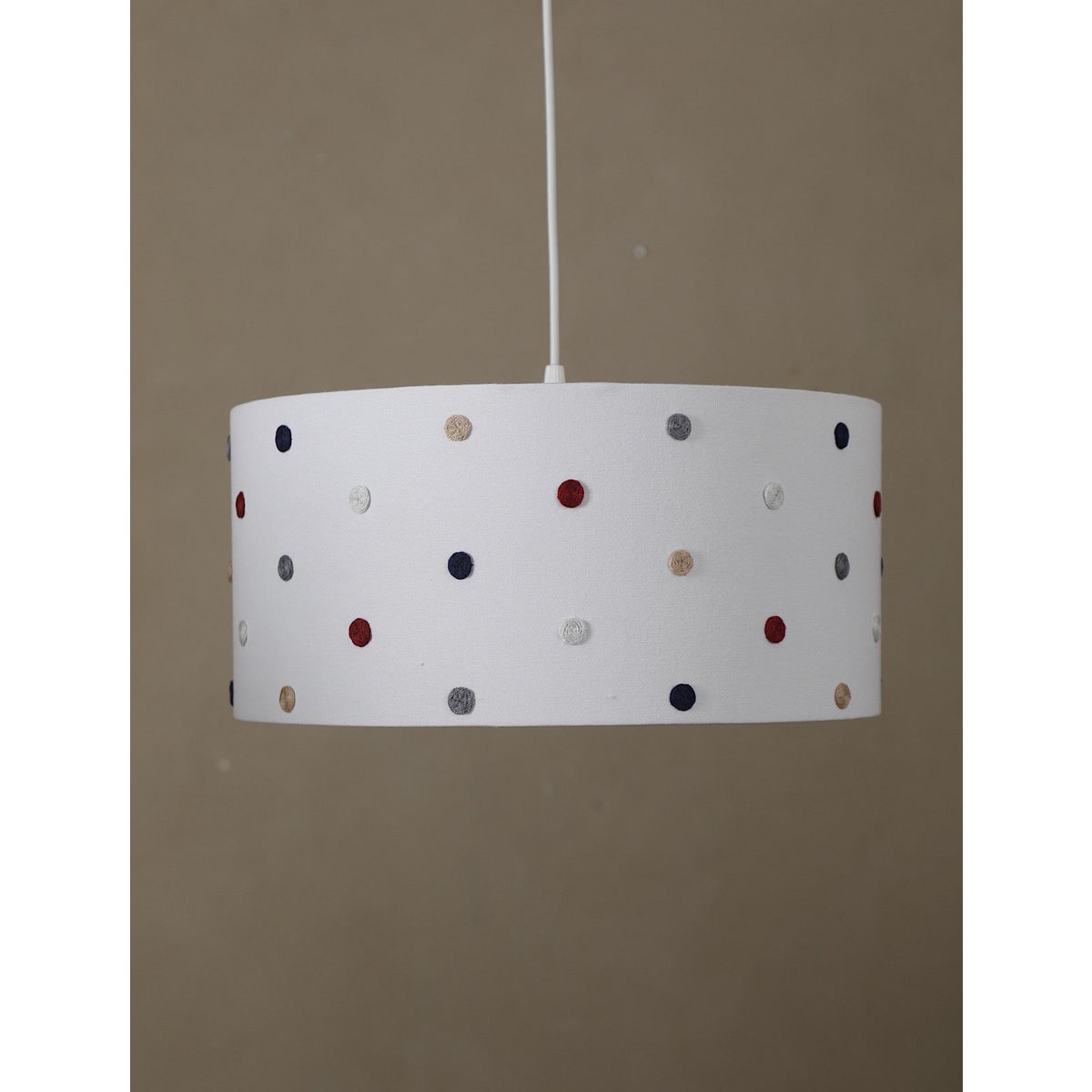 Rococo plafondlamp-rood & marine