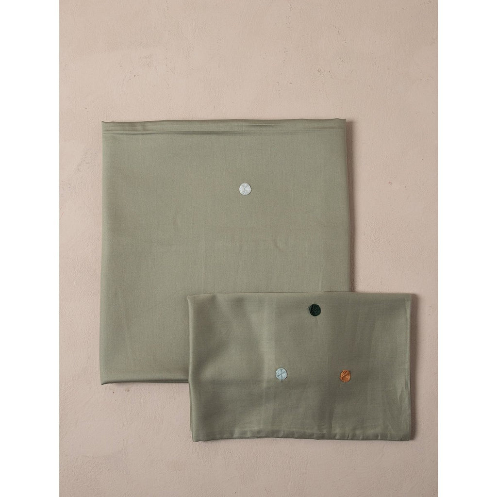 CAMILLA dekbedovertrek / Groen