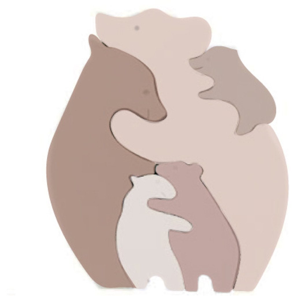 Lucca Siliconenpuzzel beer Rose