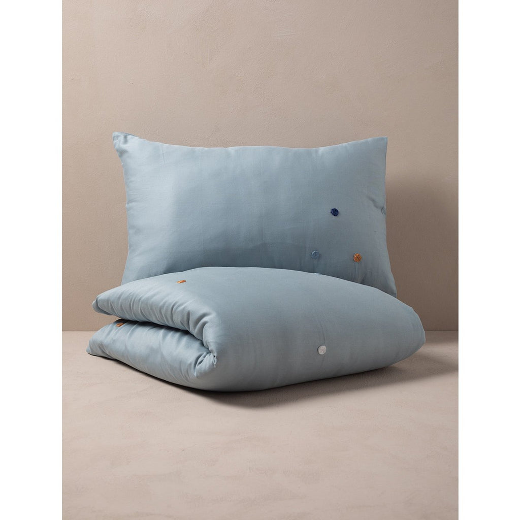 CAMILLA dekbedovertrek / babyblauw