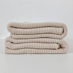 Wieg-/ledikant deken big knit natural