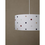 Rococo plafondlamp-rood & marine