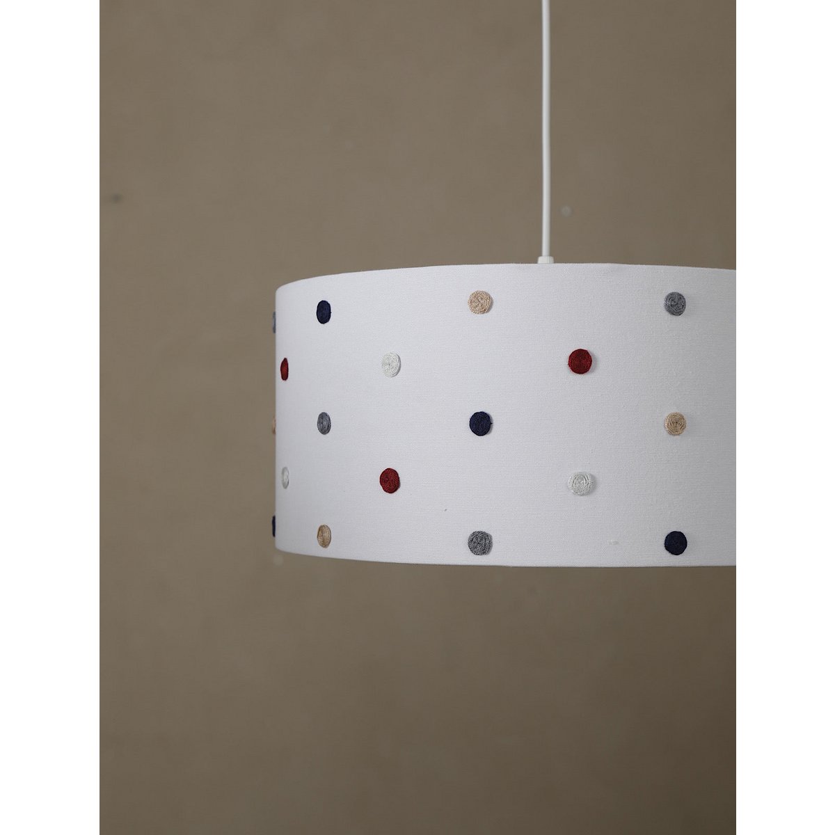 Rococo plafondlamp-rood & marine