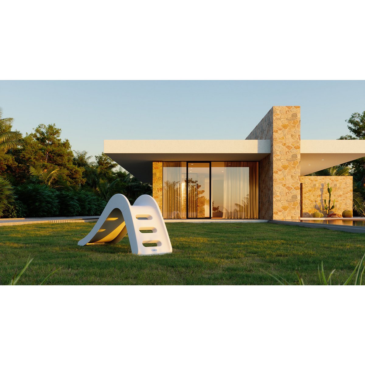 Glijbaan "White Dolphin" - buiten