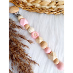 Speenkoord met naam Daisy Babypink