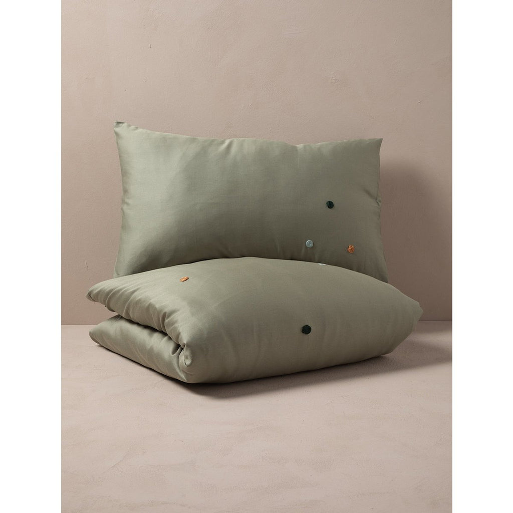 CAMILLA dekbedovertrek / Groen