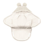 Baby Swaddle with Bear Ears – Ecru