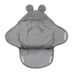 Baby Swaddle with Bear Ears – Grey