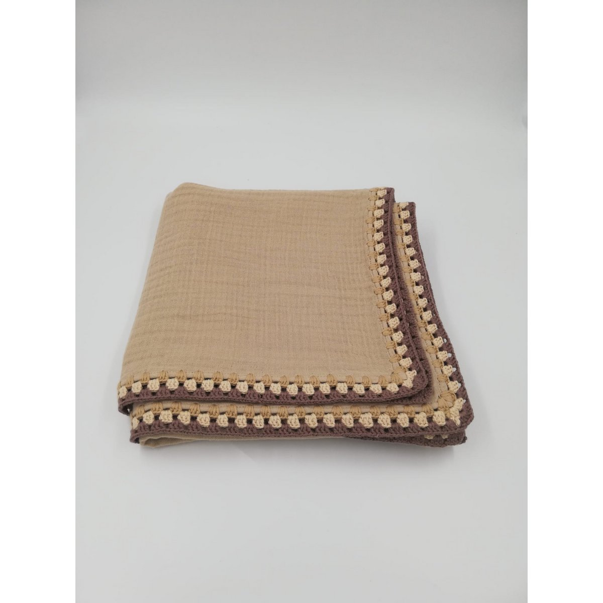 GEHAAKTE GOTS-certificaat mousseline deken