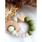 Bijtring met naam Mick