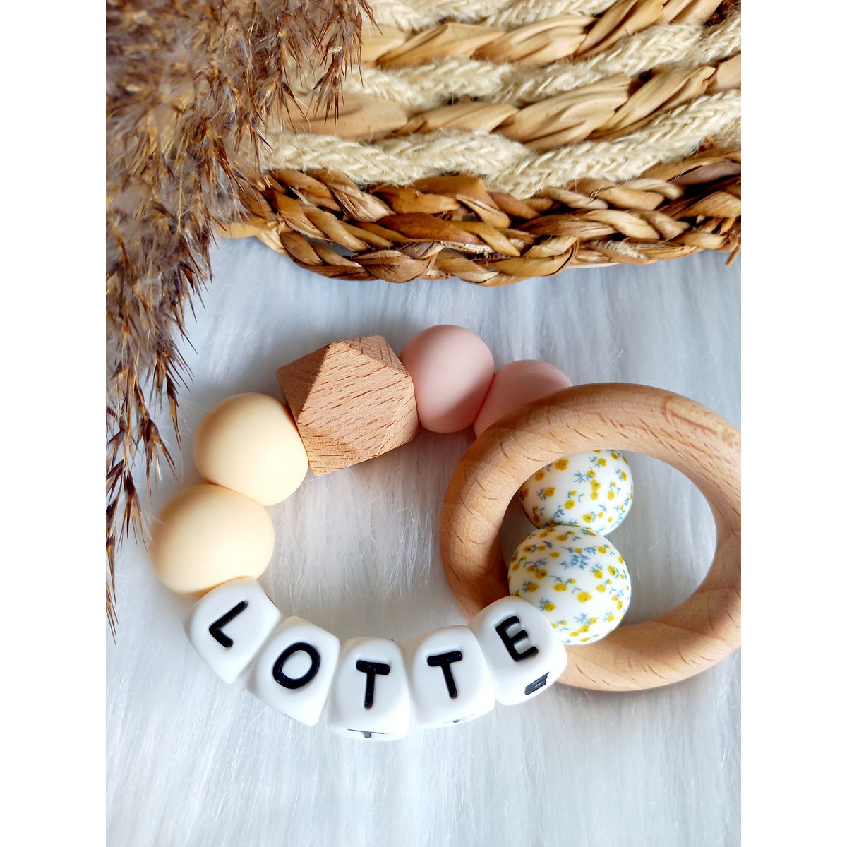 Bijtring met naam Milou