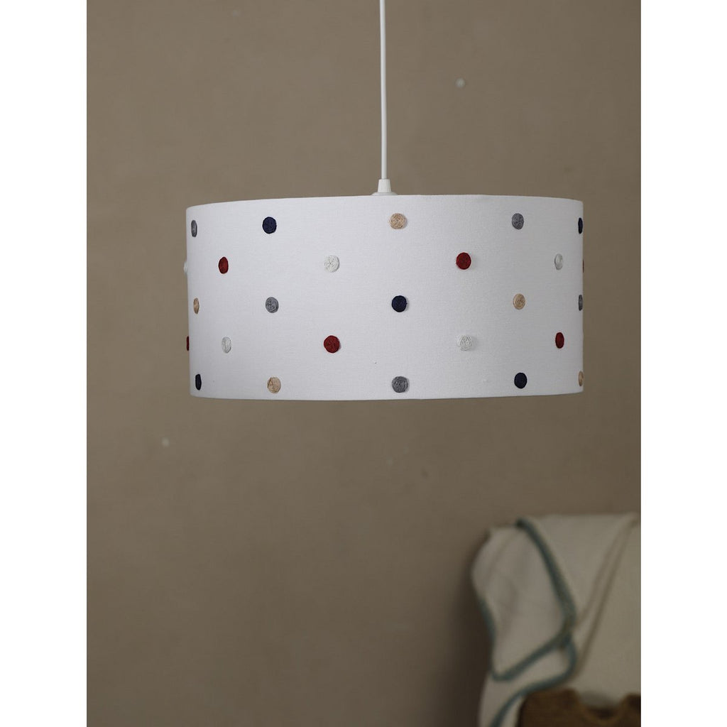 Rococo plafondlamp-rood & marine