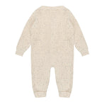 Strooi gebreide onesie | Beige